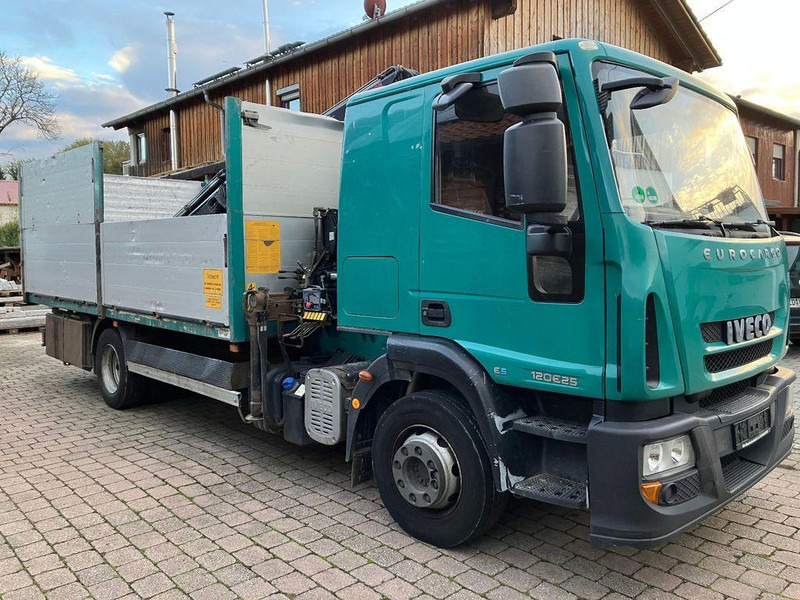 Iveco 120E25 M122 KRAN RETARDER 2xAHK KLIMA - Camion plateau, Camion grue: photos 1 Iveco 120E25 M122 KRAN RETARDER 2xAHK KLIMA - Camion plateau, Camion grue: photos 1