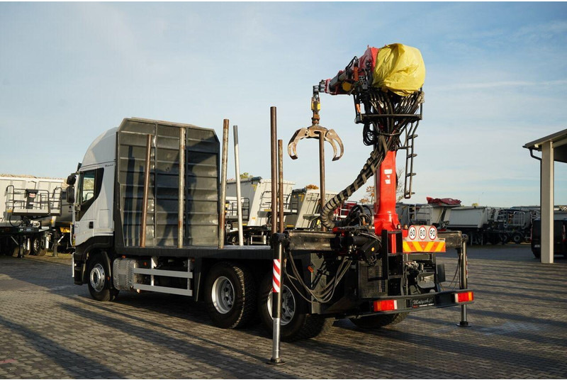 Iveco STRALIS 560 / 6X4 / DO DREWNA / DO DRZEWA / DO LASU / HDS PALFIN - Camion grumier, Camion grue: photos 4 Iveco STRALIS 560 / 6X4 / DO DREWNA / DO DRZEWA / DO LASU / HDS PALFIN - Camion grumier, Camion grue: photos 4