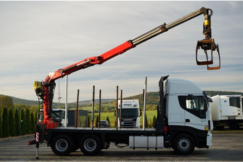 Iveco STRALIS 560 / 6X4 / DO DREWNA / DO DRZEWA / DO LASU / HDS PALFIN en leasing occasion Iveco STRALIS 560 / 6X4 / DO DREWNA / DO DRZEWA / DO LASU / HDS PALFIN: photos 6