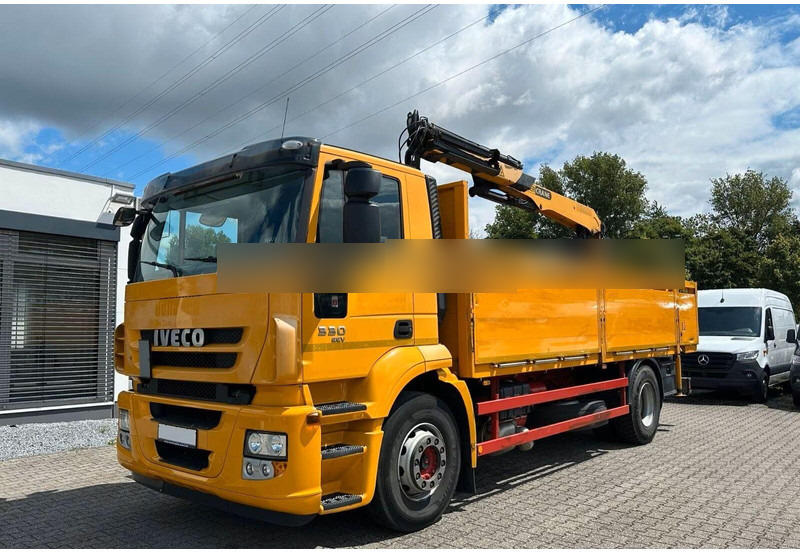 Iveco Stralis 330 - Flatbed truck + crane - Camion plateau, Camion grue: photos 1 Iveco Stralis 330 - Flatbed truck + crane - Camion plateau, Camion grue: photos 1