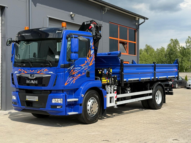 MAN MAN TGM TGL TGS 18.250 // E6 // wywrotka + HDS HMF z pilotem // - Camion benne: photos 4 MAN MAN TGM TGL TGS 18.250 // E6 // wywrotka + HDS HMF z pilotem // - Camion benne: photos 4