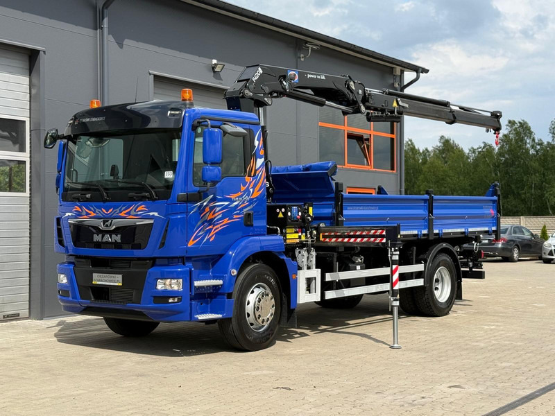 MAN MAN TGM TGL TGS 18.250 // E6 // wywrotka + HDS HMF z pilotem // - Camion benne: photos 2 MAN MAN TGM TGL TGS 18.250 // E6 // wywrotka + HDS HMF z pilotem // - Camion benne: photos 2