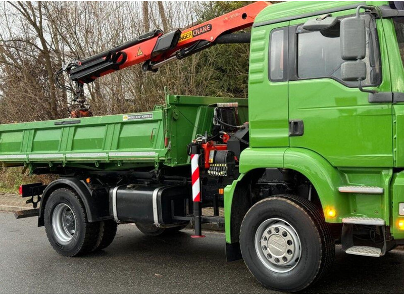 MAN TGA 18.360 Meiller 3-Way Tipper + Crane Palfinger PK 9501 - Camion benne, Camion grue: photos 5 MAN TGA 18.360 Meiller 3-Way Tipper + Crane Palfinger PK 9501 - Camion benne, Camion grue: photos 5
