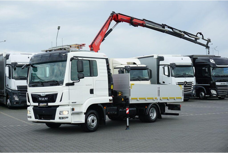 MAN TGL / 12.250 / SKRZYNIOWY + HDS / FASSI F 65 / PILOT - Camion plateau, Camion grue: photos 1 MAN TGL / 12.250 / SKRZYNIOWY + HDS / FASSI F 65 / PILOT - Camion plateau, Camion grue: photos 1