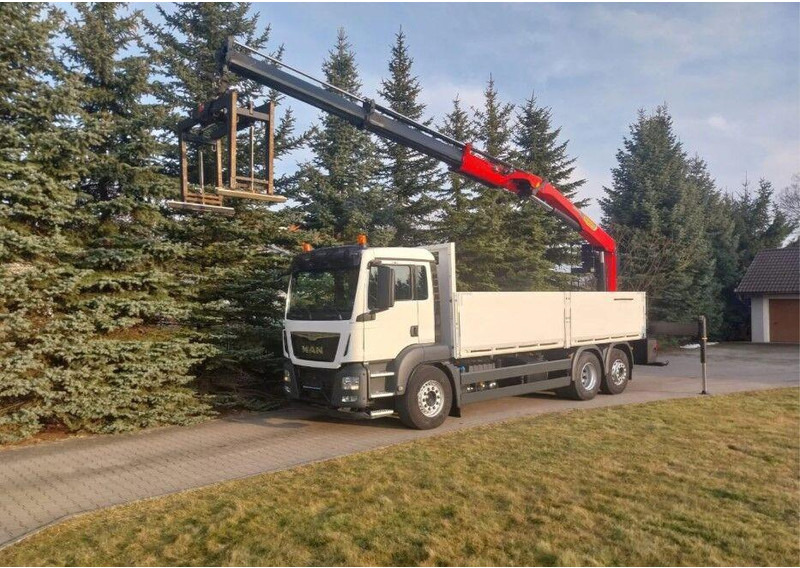 MAN TGS 26.400 Crane Palfinger PK 23001L - Camion plateau, Camion grue: photos 1 MAN TGS 26.400 Crane Palfinger PK 23001L - Camion plateau, Camion grue: photos 1
