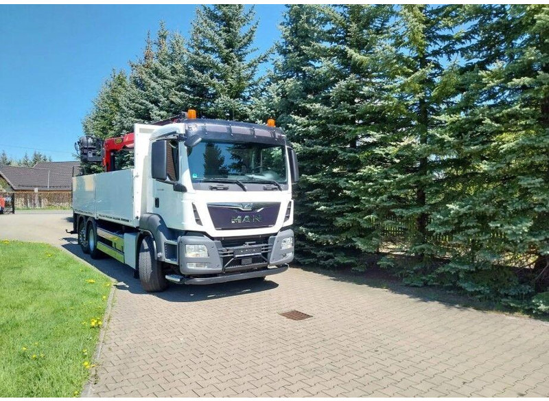 MAN TGS 26.400 Flatbed + Crane Palfinger PK 23001L - Camion plateau, Camion grue: photos 5 MAN TGS 26.400 Flatbed + Crane Palfinger PK 23001L - Camion plateau, Camion grue: photos 5