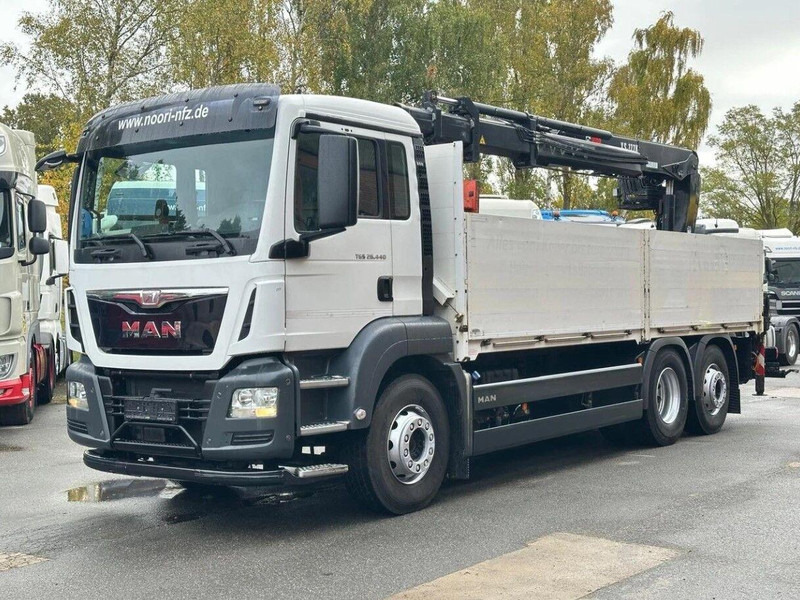 MAN TGS 26.440 6x2 Flatbed + Crane Hiab 177 K - Camion plateau, Camion grue: photos 2 MAN TGS 26.440 6x2 Flatbed + Crane Hiab 177 K - Camion plateau, Camion grue: photos 2