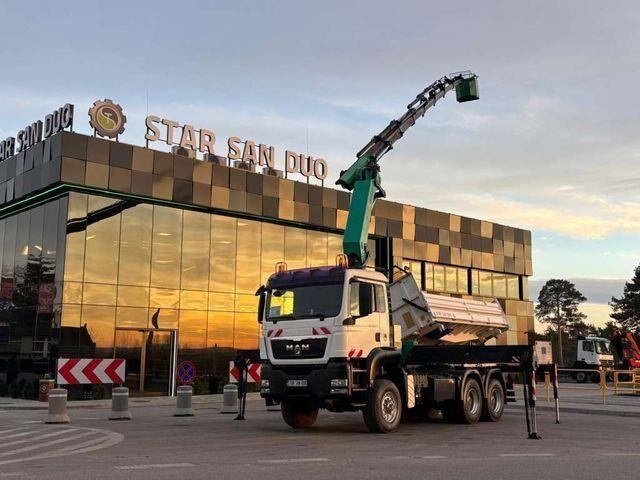 MAN TGS 26.440 6x6 PALFINGER PK 36002 Crane Basket - Camion benne, Camion grue: photos 1 MAN TGS 26.440 6x6 PALFINGER PK 36002 Crane Basket - Camion benne, Camion grue: photos 1