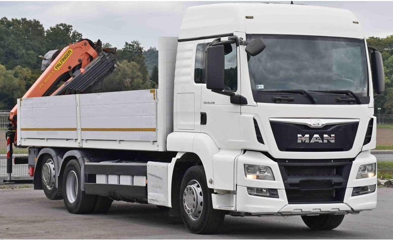 MAN TGS 26.440 * PRITSCHE 6,90 m + PK 16001 - K - Camion plateau, Camion grue: photos 3 MAN TGS 26.440 * PRITSCHE 6,90 m + PK 16001 - K - Camion plateau, Camion grue: photos 3