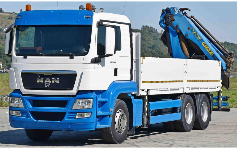 MAN TGS 26.480 * PK 27002 + JIB PJ060 + FUNK / 6x4 - Camion plateau, Camion grue: photos 3 MAN TGS 26.480 * PK 27002 + JIB PJ060 + FUNK / 6x4 - Camion plateau, Camion grue: photos 3
