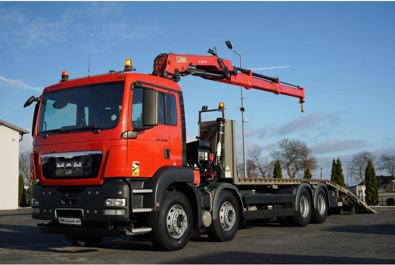 MAN TGS 35.360 / 8x2-4 / LAWETA + HDS HIAB 166 E-2 / 4 OSIOWY / NAJ - Remorqueuse: photos 1 MAN TGS 35.360 / 8x2-4 / LAWETA + HDS HIAB 166 E-2 / 4 OSIOWY / NAJ - Remorqueuse: photos 1
