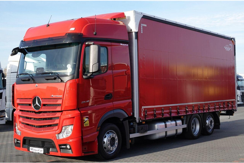 Mercedes-Benz ACTROS 25 480 - Camion à rideaux coulissants: photos 1 Mercedes-Benz ACTROS 25 480 - Camion à rideaux coulissants: photos 1