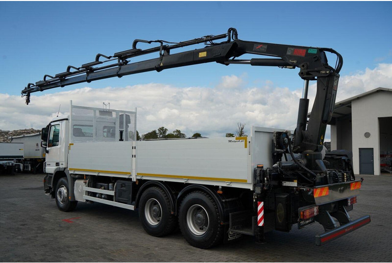 Mercedes-Benz ACTROS 2636 / 6x4 / SKRZYNIOWY 6,5 M + HDS HIAB / MOCNA PODŁOGA - Camion plateau, Camion grue: photos 4 Mercedes-Benz ACTROS 2636 / 6x4 / SKRZYNIOWY 6,5 M + HDS HIAB / MOCNA PODŁOGA - Camion plateau, Camion grue: photos 4