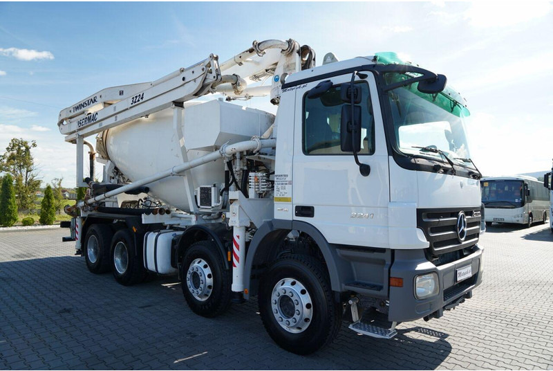 Mercedes-Benz ACTROS 3241 / POMPOGRUSZKA / 8X4 / BETONIARKA + POMPA SERMAC 3Z2 - Camion malaxeur: photos 2 Mercedes-Benz ACTROS 3241 / POMPOGRUSZKA / 8X4 / BETONIARKA + POMPA SERMAC 3Z2 - Camion malaxeur: photos 2