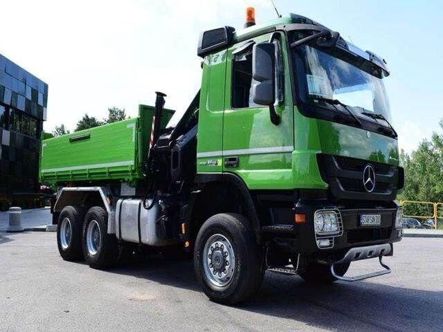 Mercedes-Benz ACTROS 3346 6x6 HIAB 244EP-4 Crane Kipper - Camion benne, Camion grue: photos 4 Mercedes-Benz ACTROS 3346 6x6 HIAB 244EP-4 Crane Kipper - Camion benne, Camion grue: photos 4