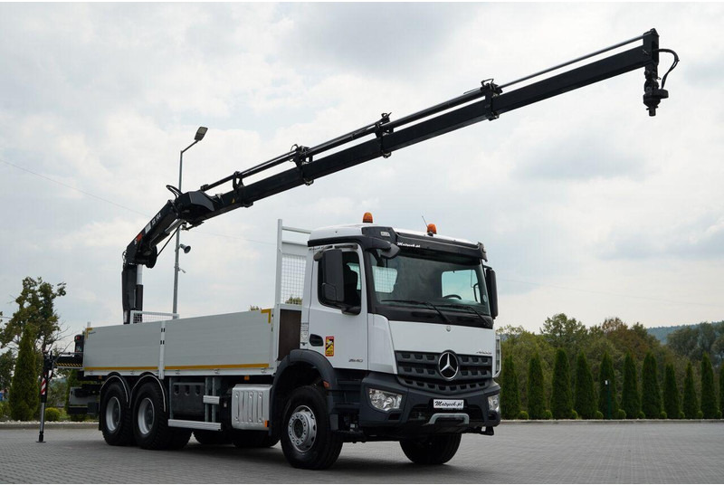 Mercedes-Benz / AROCS 2640 / 6x4 / SKRZYNIOWY - 6,5 M / HDS HIAB XS 144 / wysó - Camion plateau, Camion grue: photos 1 Mercedes-Benz / AROCS 2640 / 6x4 / SKRZYNIOWY - 6,5 M / HDS HIAB XS 144 / wysó - Camion plateau, Camion grue: photos 1