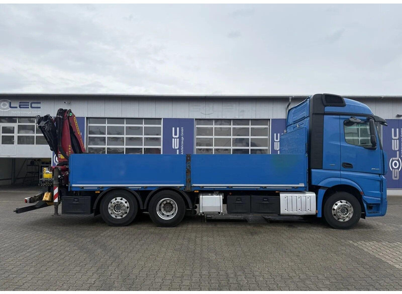 Mercedes-Benz Actros 2545 - Flatbed + crane 6x2 - Camion plateau, Camion grue: photos 5 Mercedes-Benz Actros 2545 - Flatbed + crane 6x2 - Camion plateau, Camion grue: photos 5