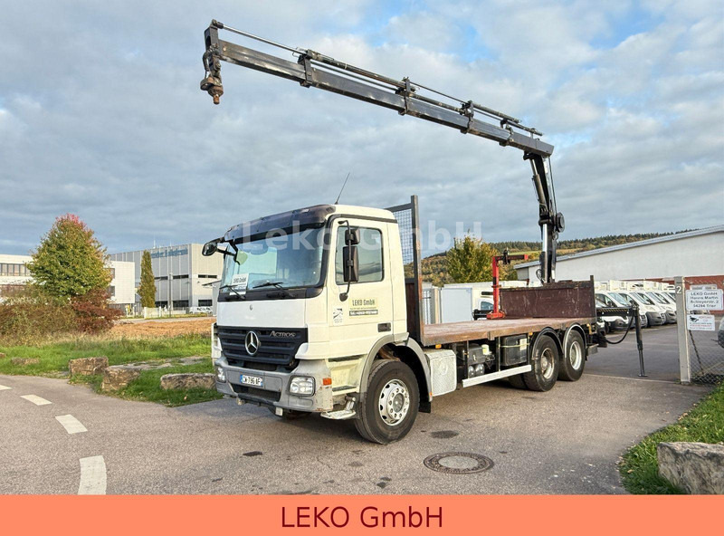 Mercedes-Benz Actros 2636-Plateau Hiab Krahn - Camion plateau, Camion grue: photos 1 Mercedes-Benz Actros 2636-Plateau Hiab Krahn - Camion plateau, Camion grue: photos 1