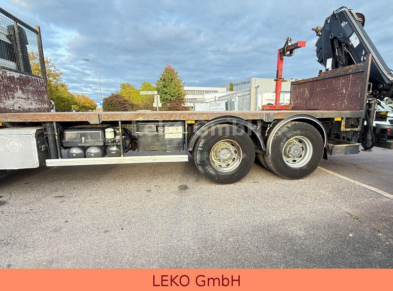 Camion plateau, Camion grue Mercedes-Benz Actros 2636-Plateau Hiab Krahn: photos 14