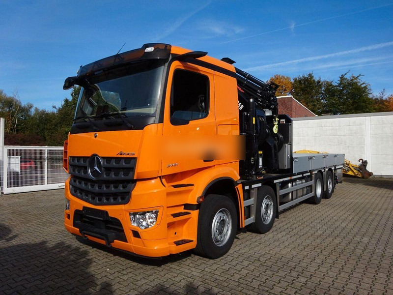 Mercedes-Benz Arocs 3751 - Flatbed+crane - Camion plateau, Camion grue: photos 1 Mercedes-Benz Arocs 3751 - Flatbed+crane - Camion plateau, Camion grue: photos 1
