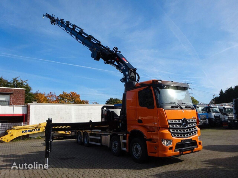 Mercedes-Benz Arocs 3751 - Flatbed+crane - Camion plateau, Camion grue: photos 3 Mercedes-Benz Arocs 3751 - Flatbed+crane - Camion plateau, Camion grue: photos 3