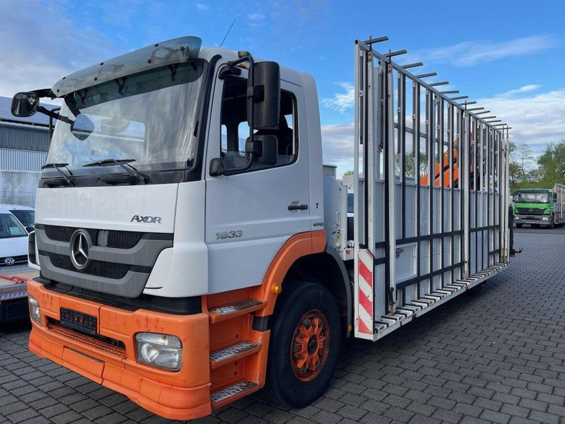 Mercedes-Benz Axor 1833 - Camion plateau, Camion grue: photos 1 Mercedes-Benz Axor 1833 - Camion plateau, Camion grue: photos 1