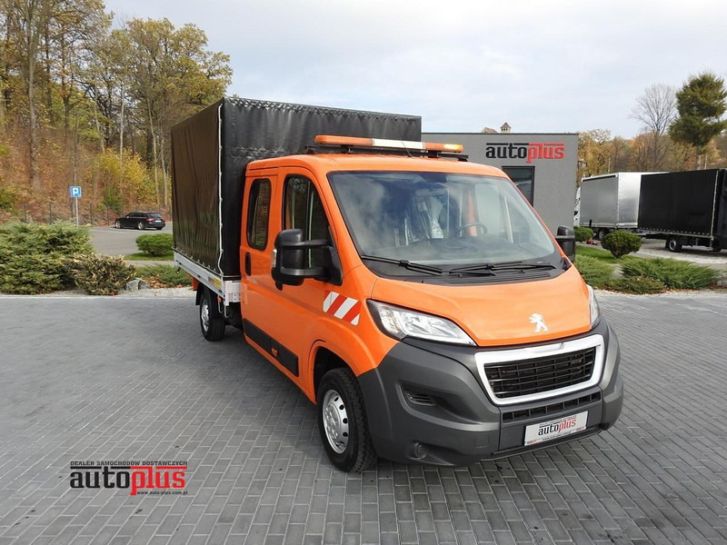 Peugeot BOXER SKRZYNIA PLANDEKA PODWÓJNA KABINA DOKA 7 MIEJSC KLIMATYZAC - Utilitaire rideaux coulissants (PLSC): photos 1 Peugeot BOXER SKRZYNIA PLANDEKA PODWÓJNA KABINA DOKA 7 MIEJSC KLIMATYZAC - Utilitaire rideaux coulissants (PLSC): photos 1