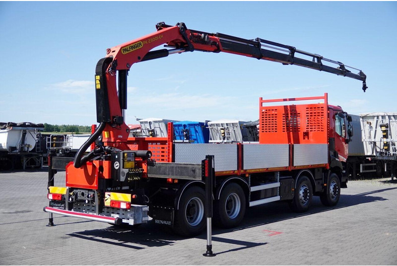 Renault C 430 / 8x4 / SKRZYNIOWY 7 M + HDS PALFINGER PK 2300-EH / WYSÓW - Camion plateau, Camion grue: photos 4 Renault C 430 / 8x4 / SKRZYNIOWY 7 M + HDS PALFINGER PK 2300-EH / WYSÓW - Camion plateau, Camion grue: photos 4