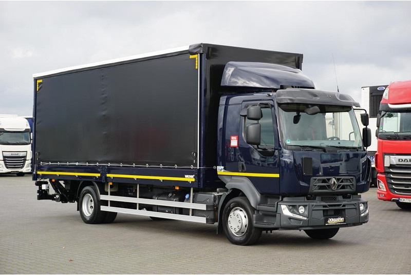 Renault D 16 / 280 / ACC / E 6 / BURTOFIRANKA + WINDA / ŁAD. 8 580 KG / - Camion à rideaux coulissants: photos 2 Renault D 16 / 280 / ACC / E 6 / BURTOFIRANKA + WINDA / ŁAD. 8 580 KG / - Camion à rideaux coulissants: photos 2