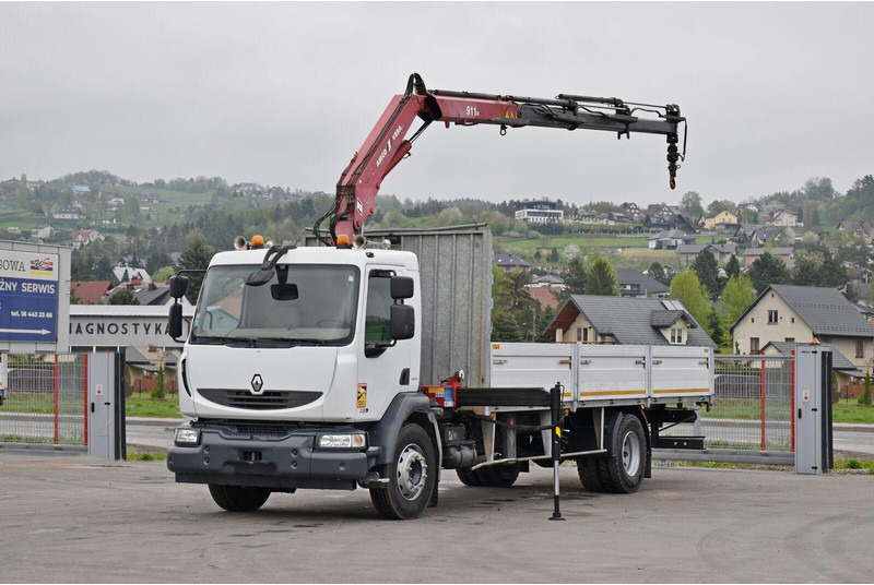 Renault MIDLUM 220 DXI *PRITSCHE 7,35m * KRAN + FUNK - Camion plateau, Camion grue: photos 2 Renault MIDLUM 220 DXI *PRITSCHE 7,35m * KRAN + FUNK - Camion plateau, Camion grue: photos 2