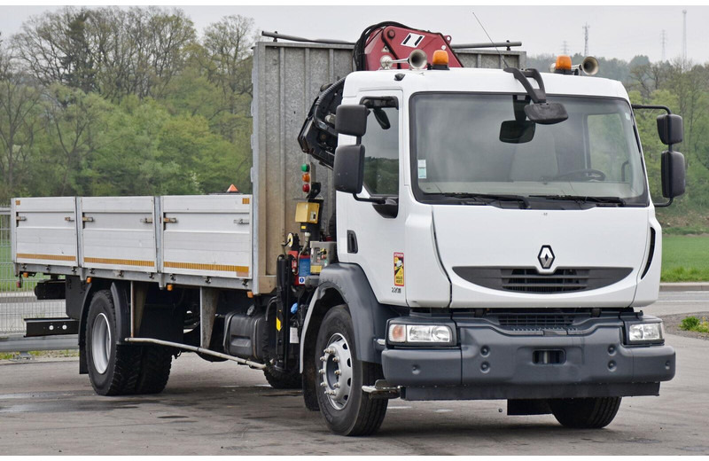 Renault MIDLUM 220 DXI *PRITSCHE 7,35m * KRAN + FUNK - Camion plateau, Camion grue: photos 3 Renault MIDLUM 220 DXI *PRITSCHE 7,35m * KRAN + FUNK - Camion plateau, Camion grue: photos 3