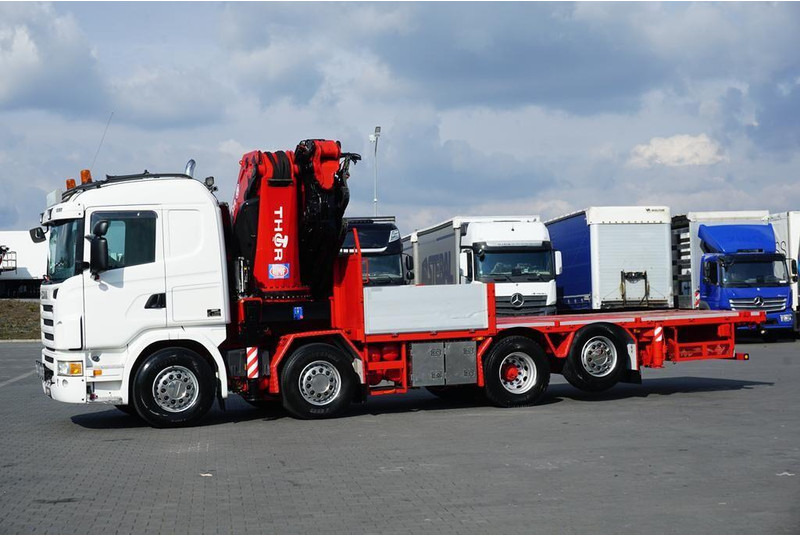 Scania G 480 / 8 X 2 / SKRZYNIOWY + HDS / HMF THOR - O K6 + JIB FJ 2000 - Camion plateau, Camion grue: photos 4 Scania G 480 / 8 X 2 / SKRZYNIOWY + HDS / HMF THOR - O K6 + JIB FJ 2000 - Camion plateau, Camion grue: photos 4