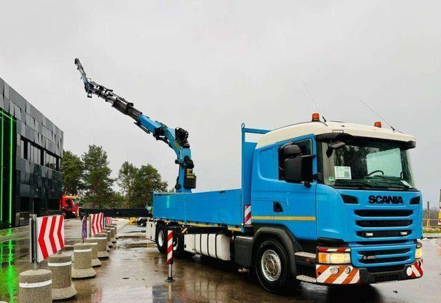 Scania G450 6x4 PALFINGER PK 42002 SH Fly Jib Crane - Camion plateau, Camion grue: photos 3 Scania G450 6x4 PALFINGER PK 42002 SH Fly Jib Crane - Camion plateau, Camion grue: photos 3