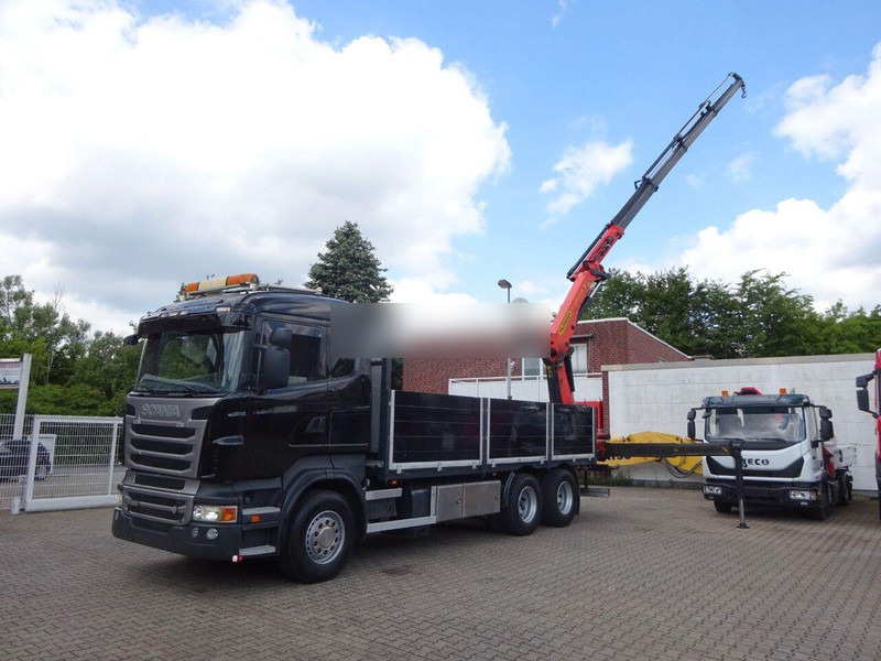 Scania R620 V8 - Flatbed+crane - Camion plateau, Camion grue: photos 4 Scania R620 V8 - Flatbed+crane - Camion plateau, Camion grue: photos 4