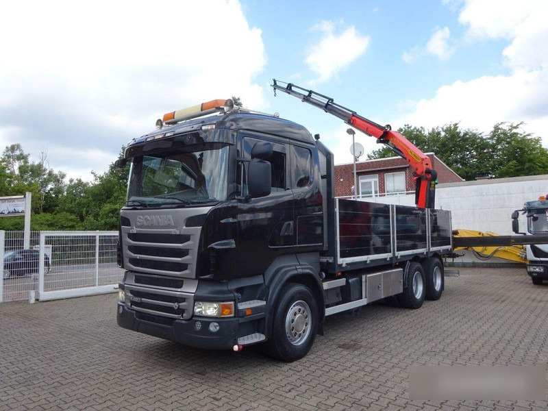 Scania R620 V8 - Flatbed+crane - Camion plateau, Camion grue: photos 2 Scania R620 V8 - Flatbed+crane - Camion plateau, Camion grue: photos 2