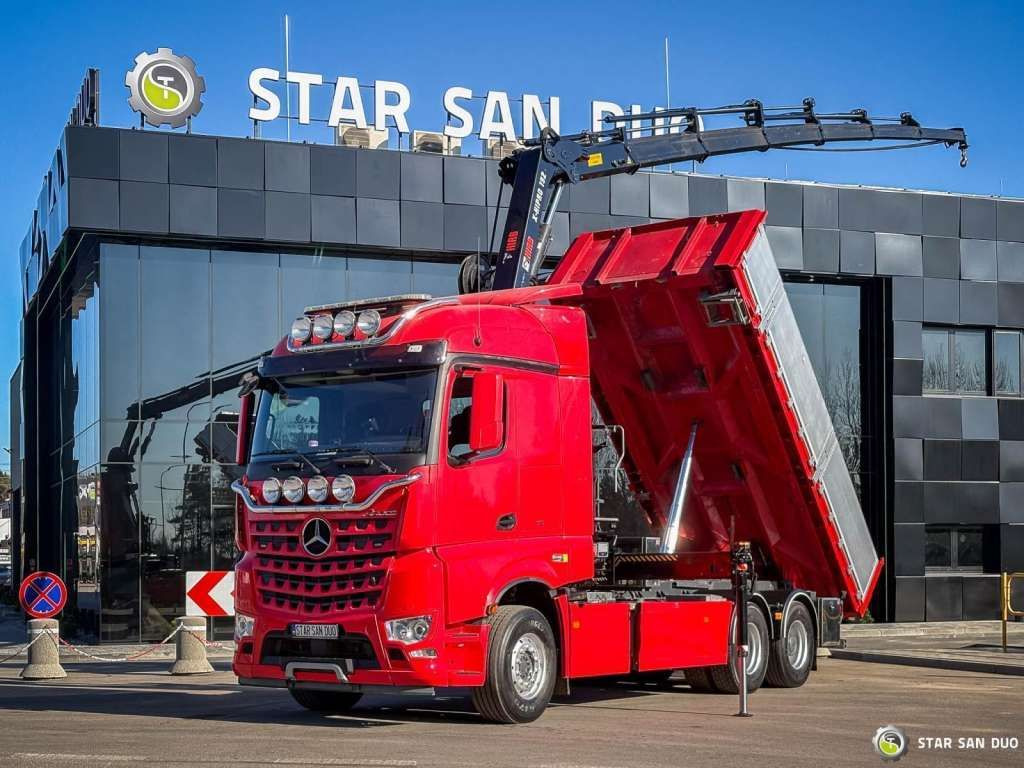 Camion benne neuf Mercedes-Benz  AROCS 3358L 6x4 HIAB 192X-HIPRO E-6 Crane Kippe: photos 9