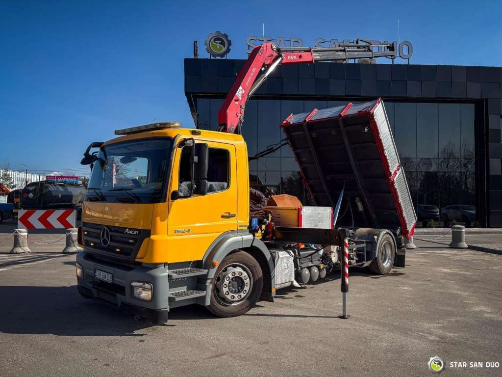 Mercedes-Benz AXOR 1824 4x2 HMF 975 HDS Crane Rotator Kipper Mercedes-Benz AXOR 1824 4x2 HMF 975 HDS Crane Rotator Kipper - Camion grue, Camion benne: photos 4 Mercedes-Benz AXOR 1824 4x2 HMF 975 HDS Crane Rotator Kipper Mercedes-Benz AXOR 1824 4x2 HMF 975 HDS Crane Rotator Kipper - Camion grue, Camion benne: photos 4