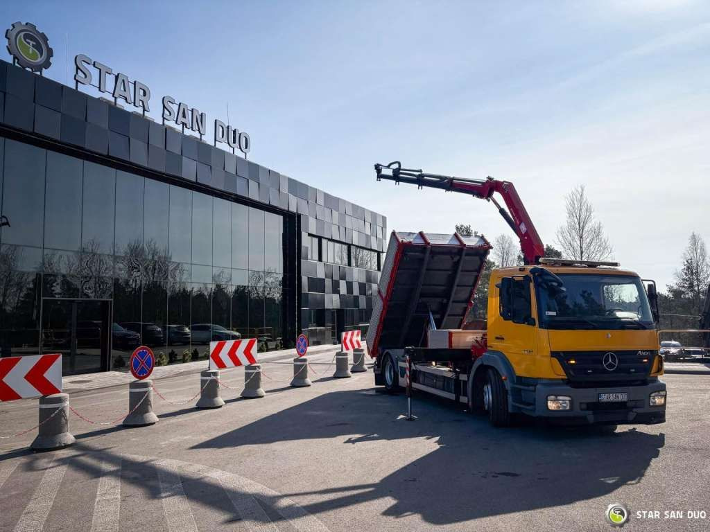 Mercedes-Benz AXOR 1824 4x2 HMF 975 HDS Crane Rotator Kipper Mercedes-Benz AXOR 1824 4x2 HMF 975 HDS Crane Rotator Kipper - Camion grue, Camion benne: photos 5 Mercedes-Benz AXOR 1824 4x2 HMF 975 HDS Crane Rotator Kipper Mercedes-Benz AXOR 1824 4x2 HMF 975 HDS Crane Rotator Kipper - Camion grue, Camion benne: photos 5