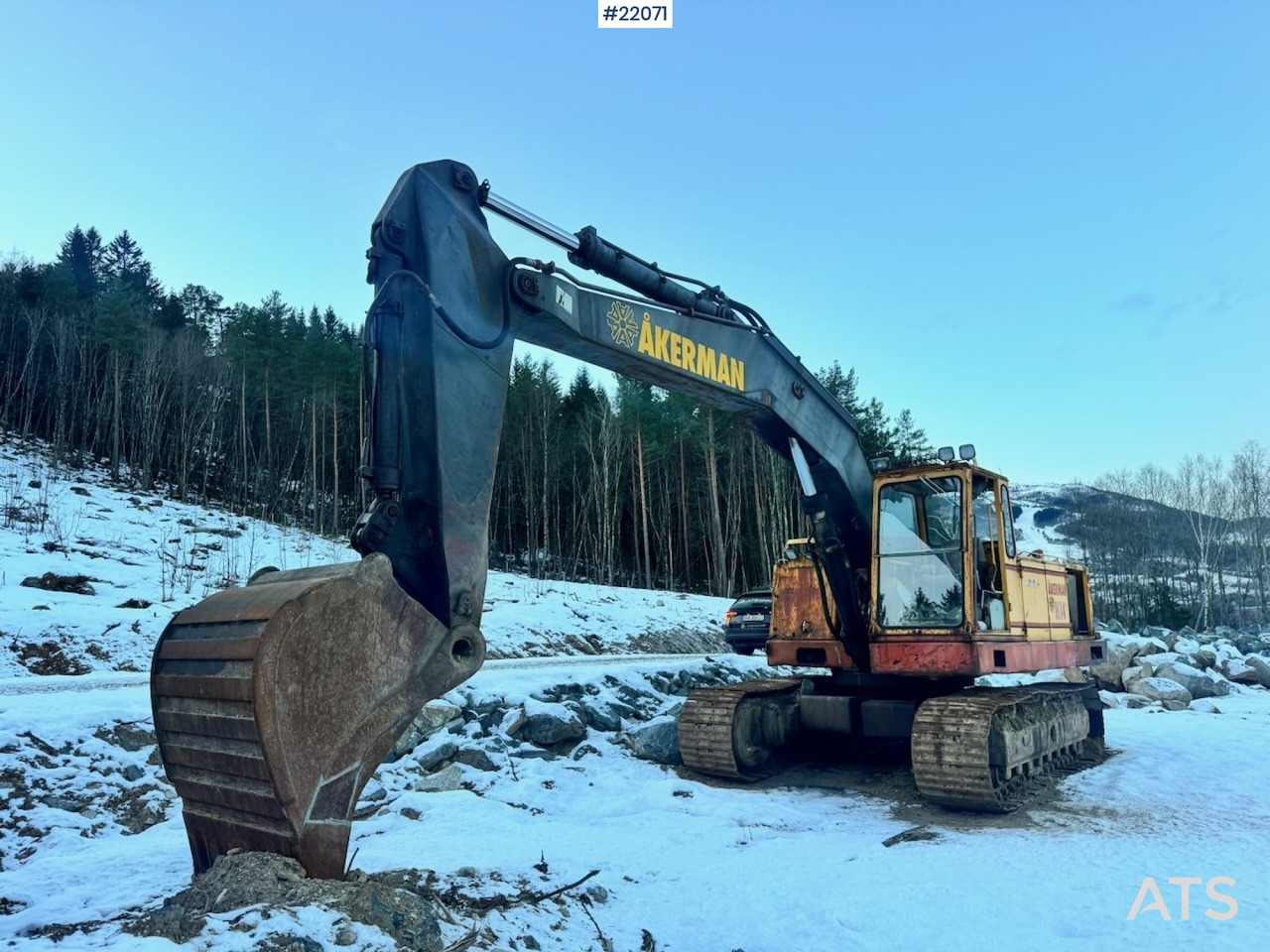 Åkerman Ca. 1984 Åkerman H14 Beltegraver m/ Graveskuffe - Pelle: photos 1 Åkerman Ca. 1984 Åkerman H14 Beltegraver m/ Graveskuffe - Pelle: photos 1