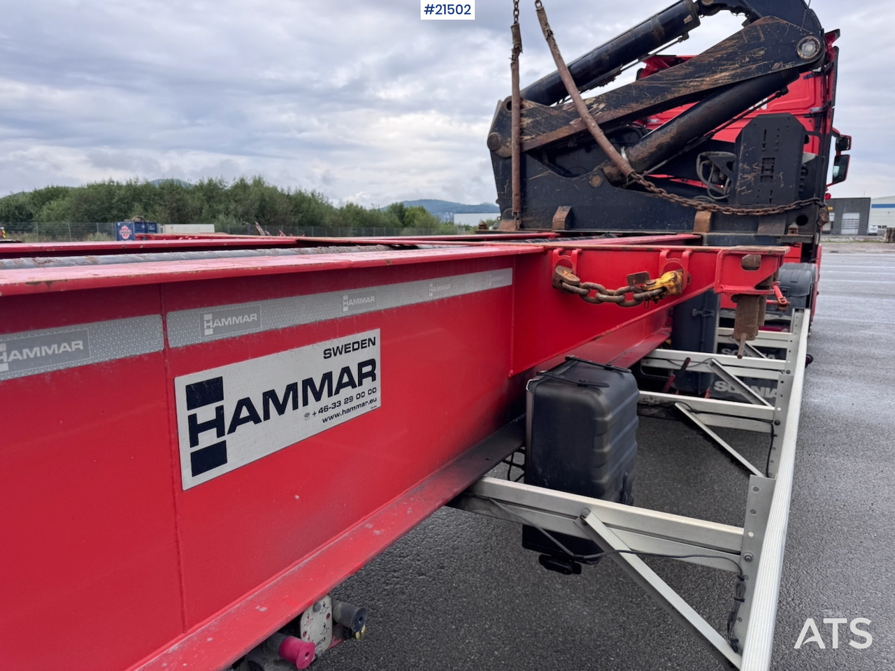 Semi-remorque châssis Hammar 195 S Sidelaster: photos 36