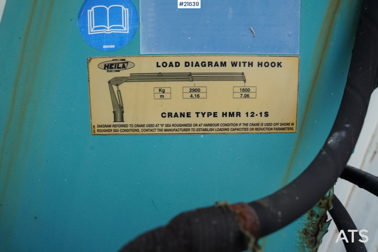 Heila Heila HMR12-1S kran med vinsj (stått på båt) en leasing occasion Heila Heila HMR12-1S kran med vinsj (stått på båt): photos 6