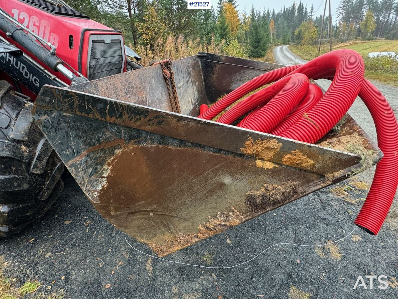 Tractopelle Huddig 1260B Traktorgraver m/ Huddig 2000 lift, tilt og pusseskuffe: photos 29