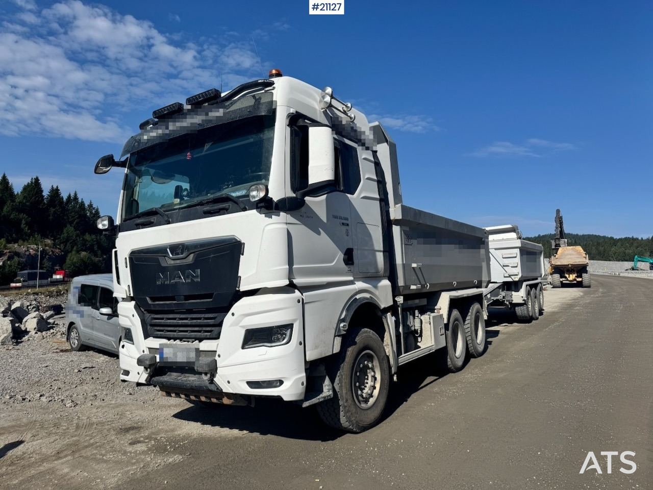 MAN 2021 MAN TGX 33.580 6x2 Asfaltbil m/ Dumperkasse og Balje. - Camion benne: photos 1 MAN 2021 MAN TGX 33.580 6x2 Asfaltbil m/ Dumperkasse og Balje. - Camion benne: photos 1