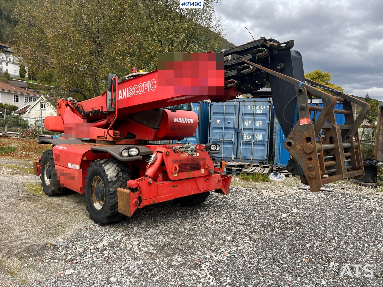 Manitou MRT2540 m/ radiostyring, mannskapskorg, 2 sett pallegafler, jibb med vinsj (1.5 tonn) - Chariot télescopique: photos 5 Manitou MRT2540 m/ radiostyring, mannskapskorg, 2 sett pallegafler, jibb med vinsj (1.5 tonn) - Chariot télescopique: photos 5