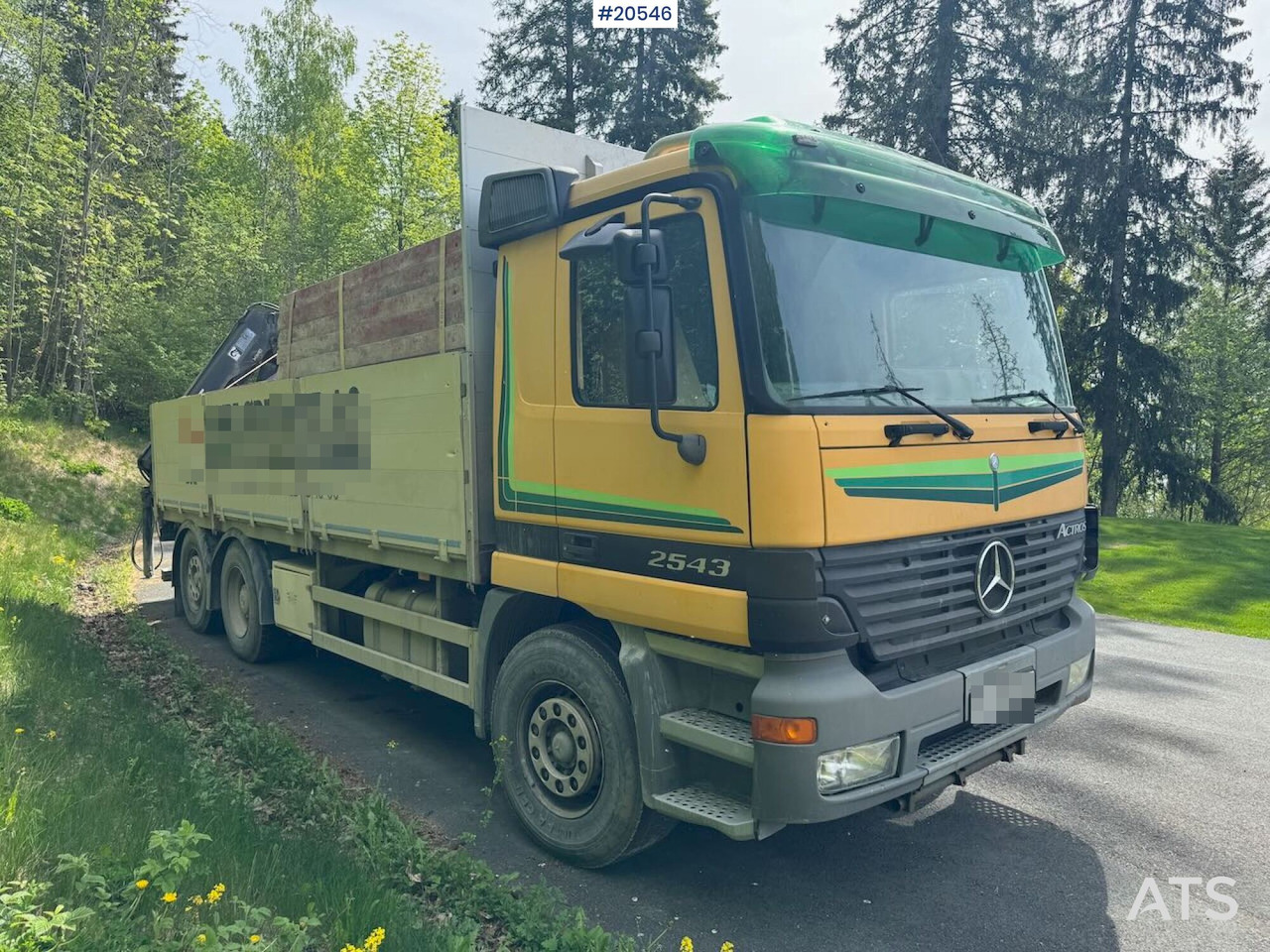 Camion plateau Mercedes Actros 2543: photos 9