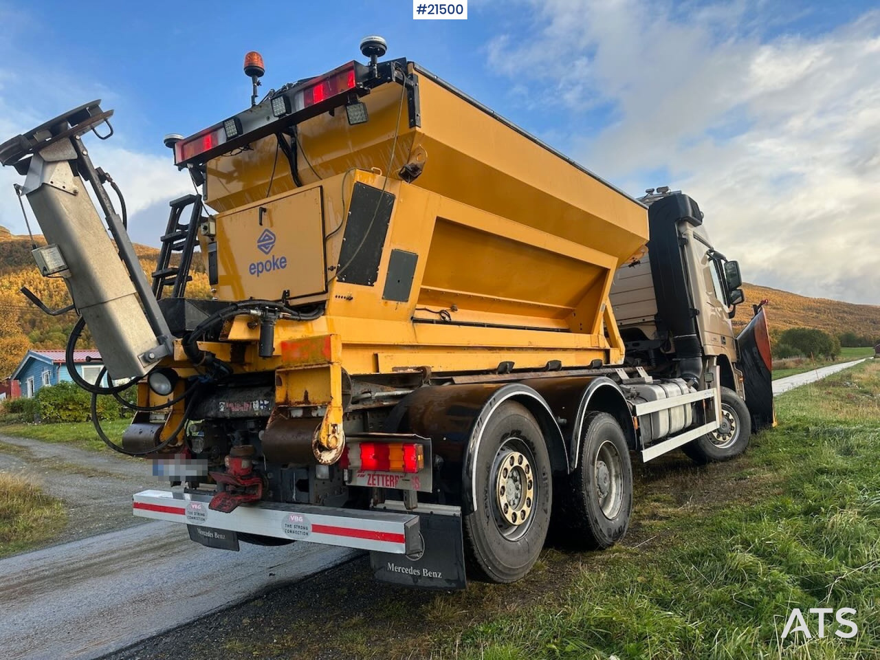 Mercedes Actros 2848 4x4+2 brøyterigget krokbil - Camion ampliroll: photos 5 Mercedes Actros 2848 4x4+2 brøyterigget krokbil - Camion ampliroll: photos 5