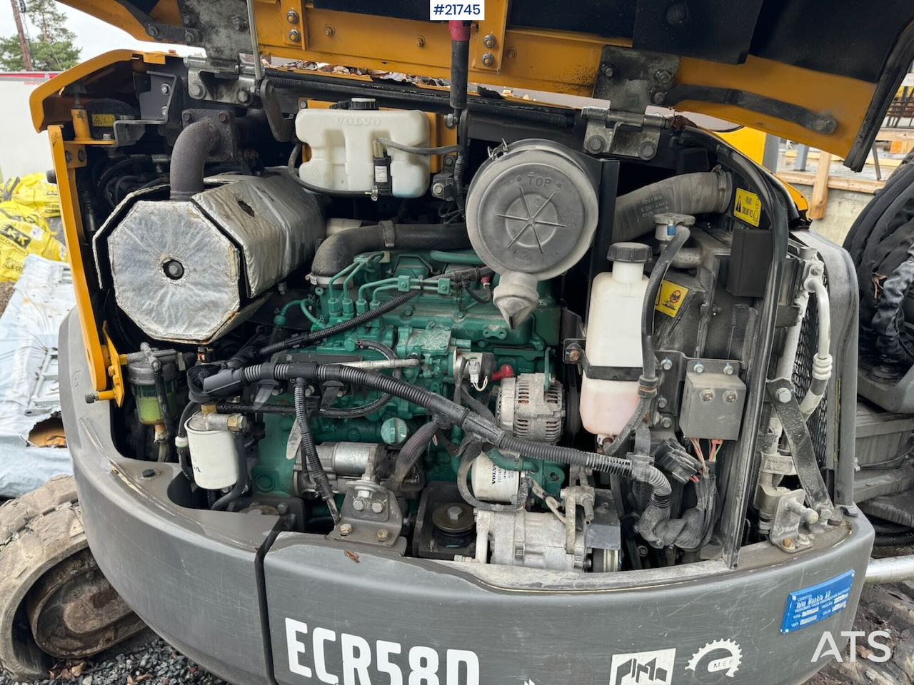 Pelle sur chenille Volvo ECR58D Beltegraver m/ tilt og skuffe: photos 35