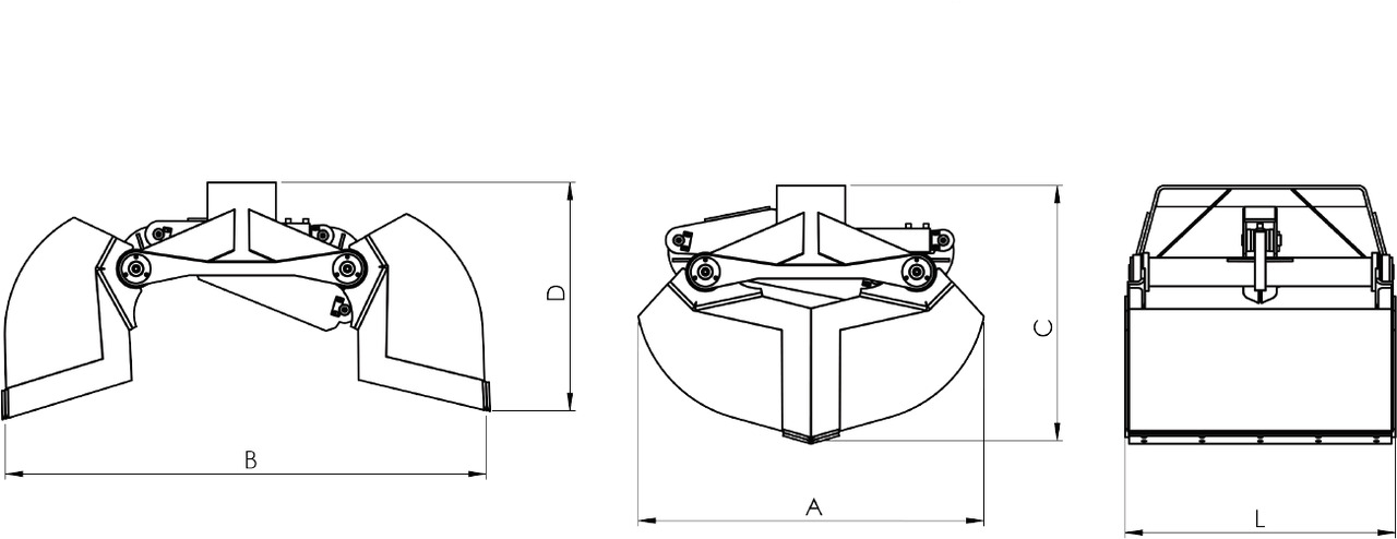 Clamshell bucket for digging BV-M 500 - Benne preneuse pour Grue auxiliaire: photos 4 Clamshell bucket for digging BV-M 500 - Benne preneuse pour Grue auxiliaire: photos 4