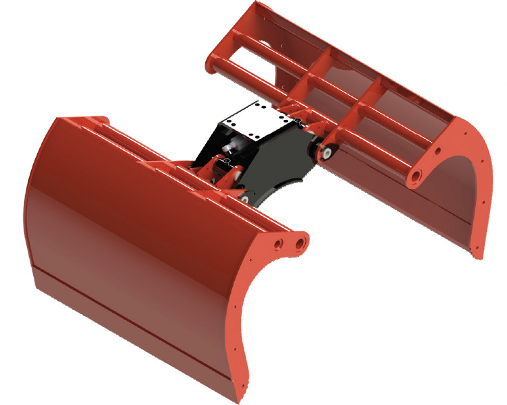 Clamshell bucket withouth side-walls BV-MR 400 - Benne preneuse pour Grue auxiliaire: photos 1 Clamshell bucket withouth side-walls BV-MR 400 - Benne preneuse pour Grue auxiliaire: photos 1
