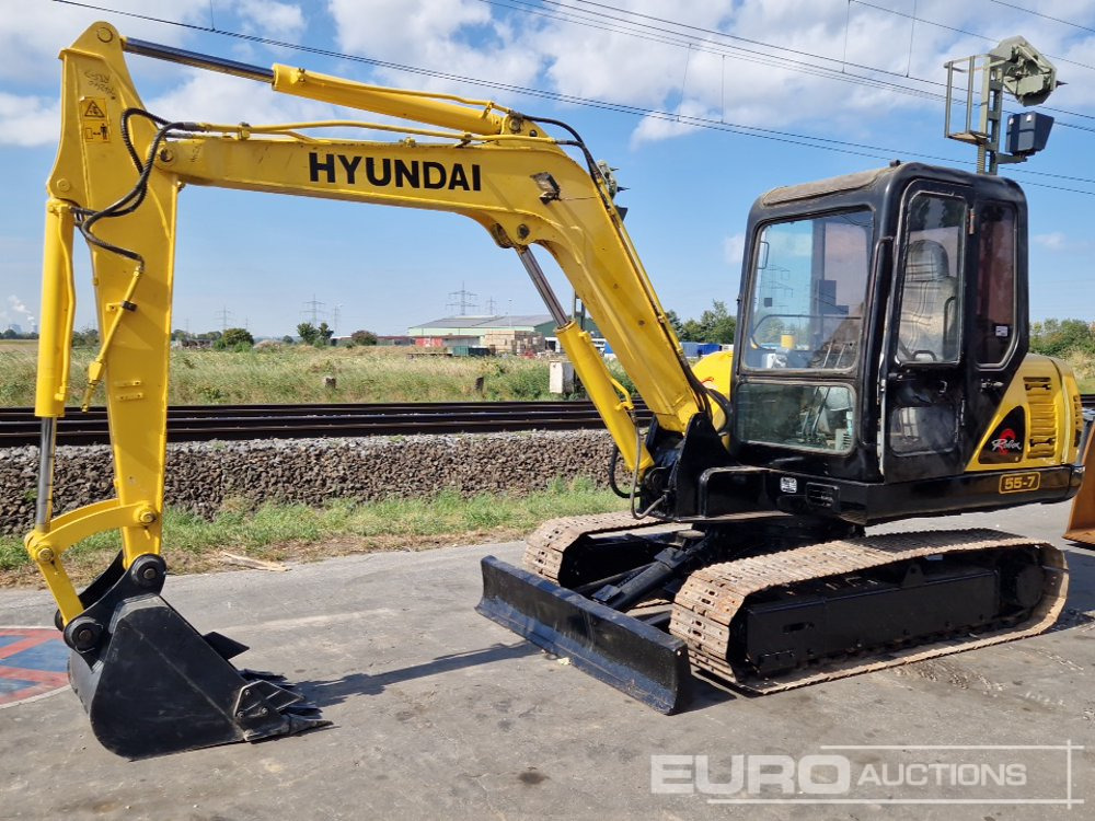 Hyundai R55-7 - Mini pelle: photos 1 Hyundai R55-7 - Mini pelle: photos 1